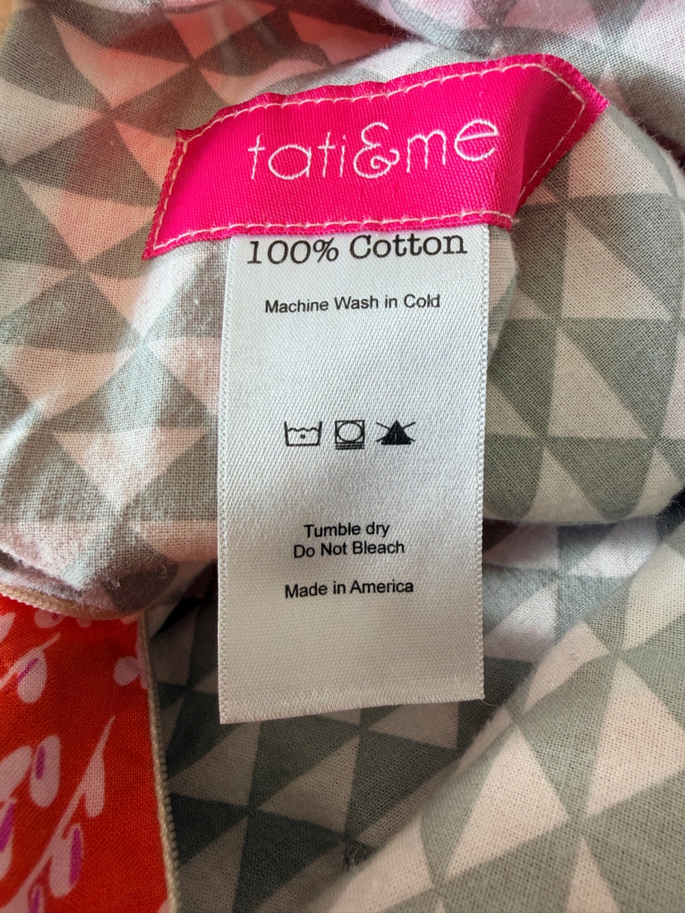 Tati & Me Horse Print Tie Back Coral Dress Boutique 100% Cotton Sleeveless USA - Picture 4 of 7
